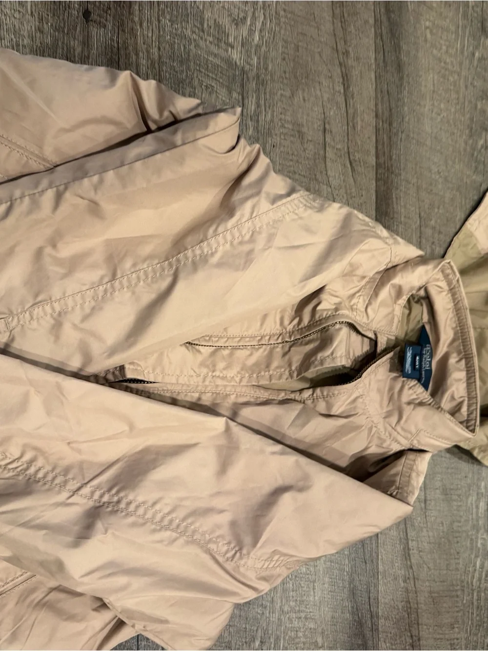 Ralph Lauren Polo Beige Lightweight Hooded Jacket  4/4T